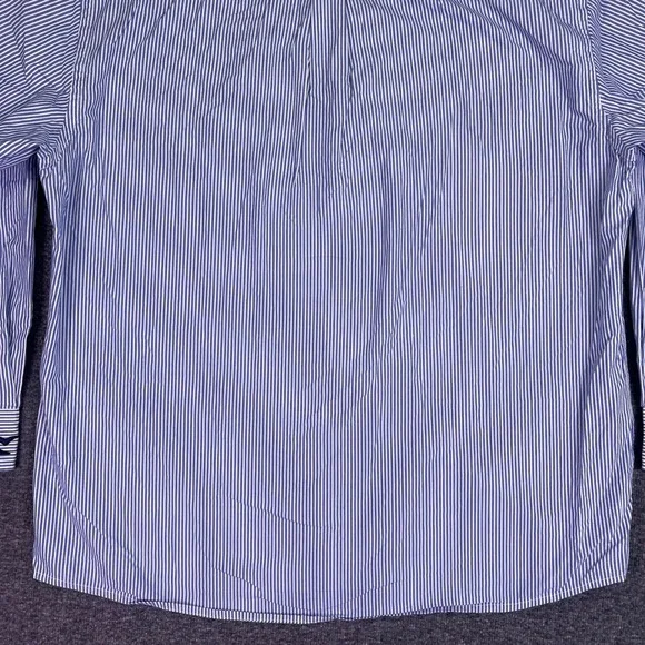 VTG Fairway & Greene Shirt Men L Blue Stripe Club Long Sleeve Preppy Golf Button - Picture 16 of 16